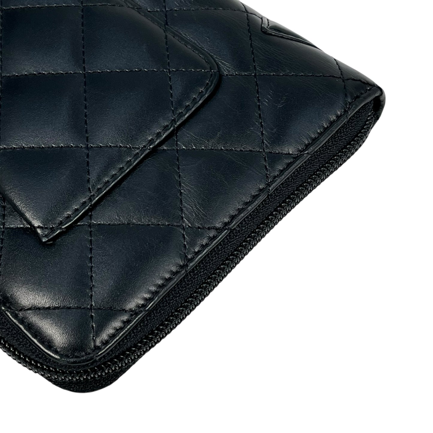 CHANEL CambonLine Long Wallet - Black