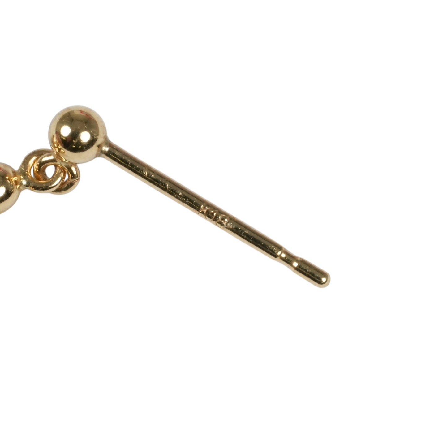 K18 Yellowgold Triple Cross Earring
