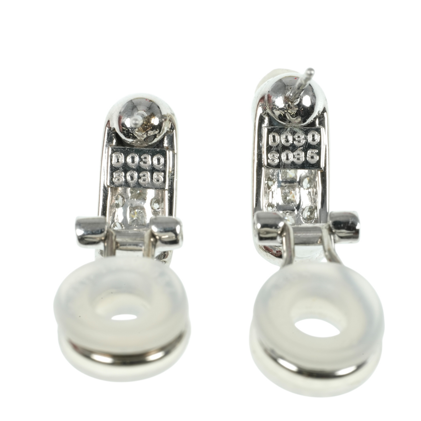 Sapphire Platinum Earring Pt900