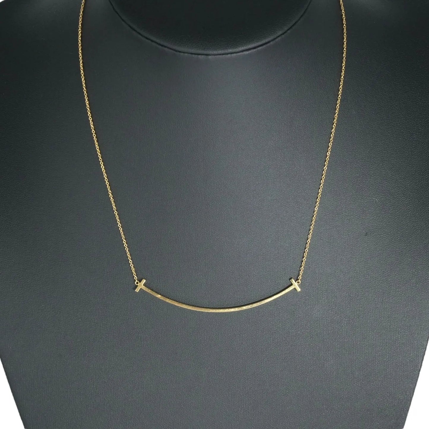 Tiffany T Smile Large Necklace 18KYG