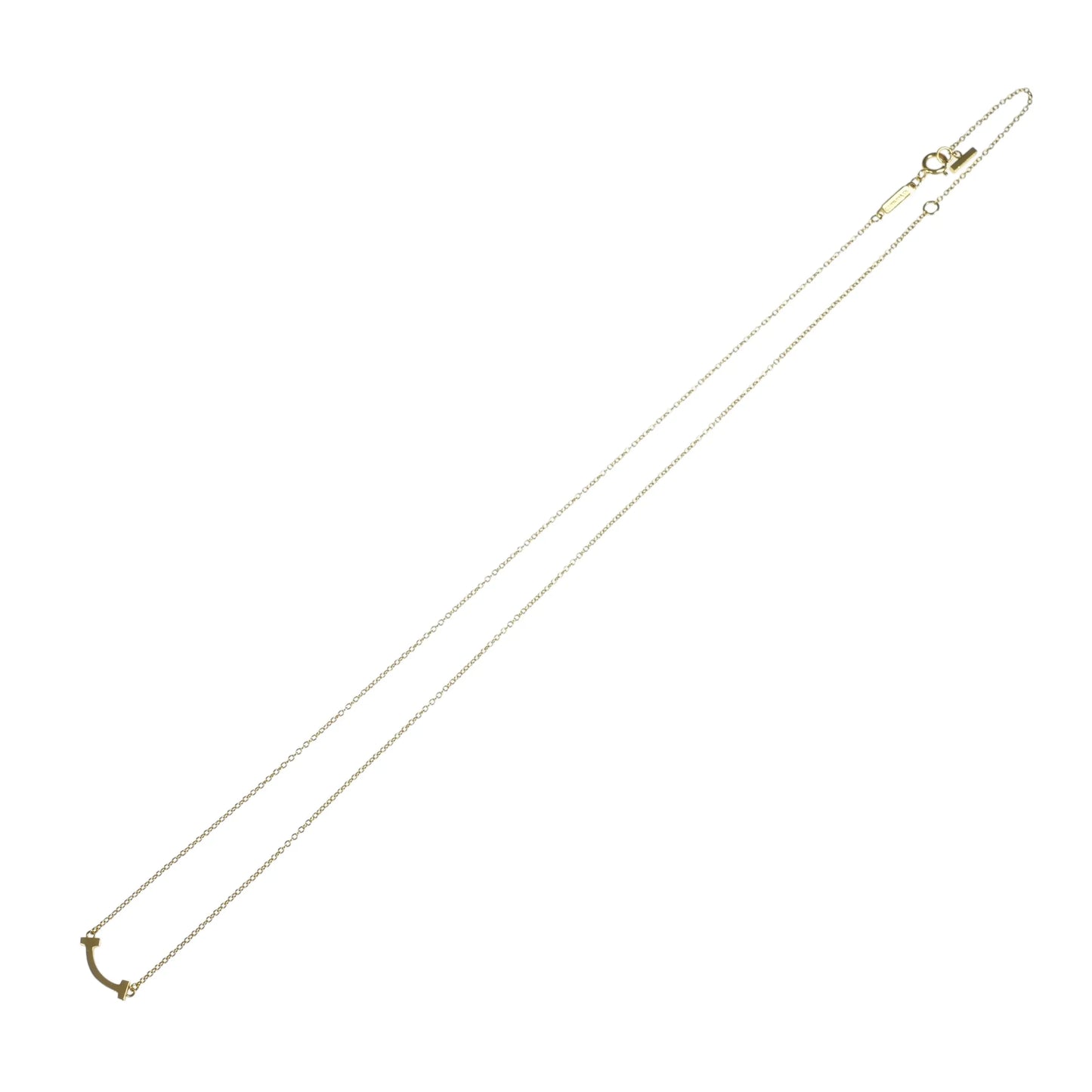 Tiffany T-Smile Yellow Gold Mini Necklace