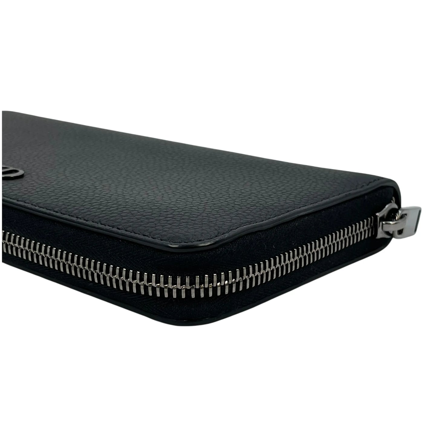 Dior CD Icon Round Zipper Long Wallet - Black