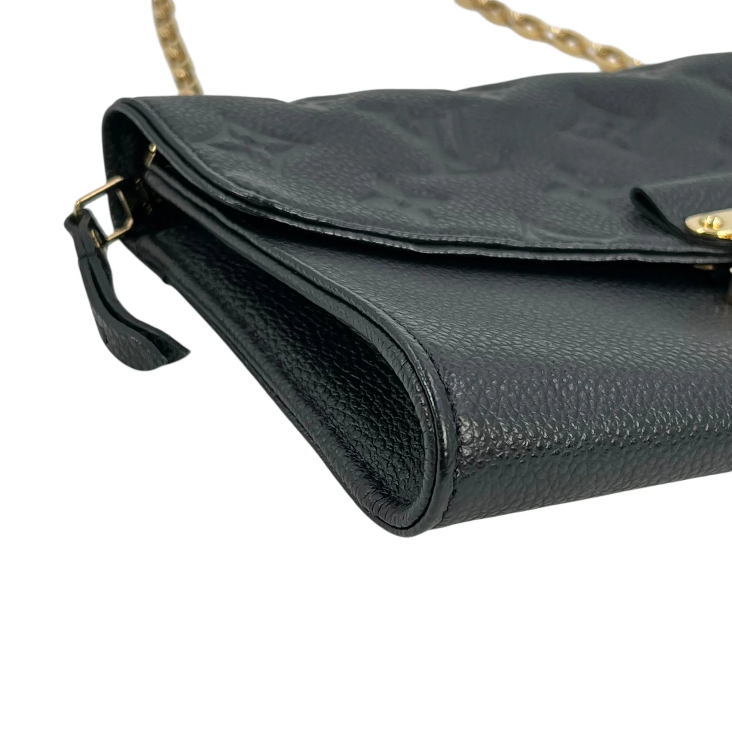 Louis Vuitton Empreinte Pochette Saint Germain Chain Shoulder Wallet - Black