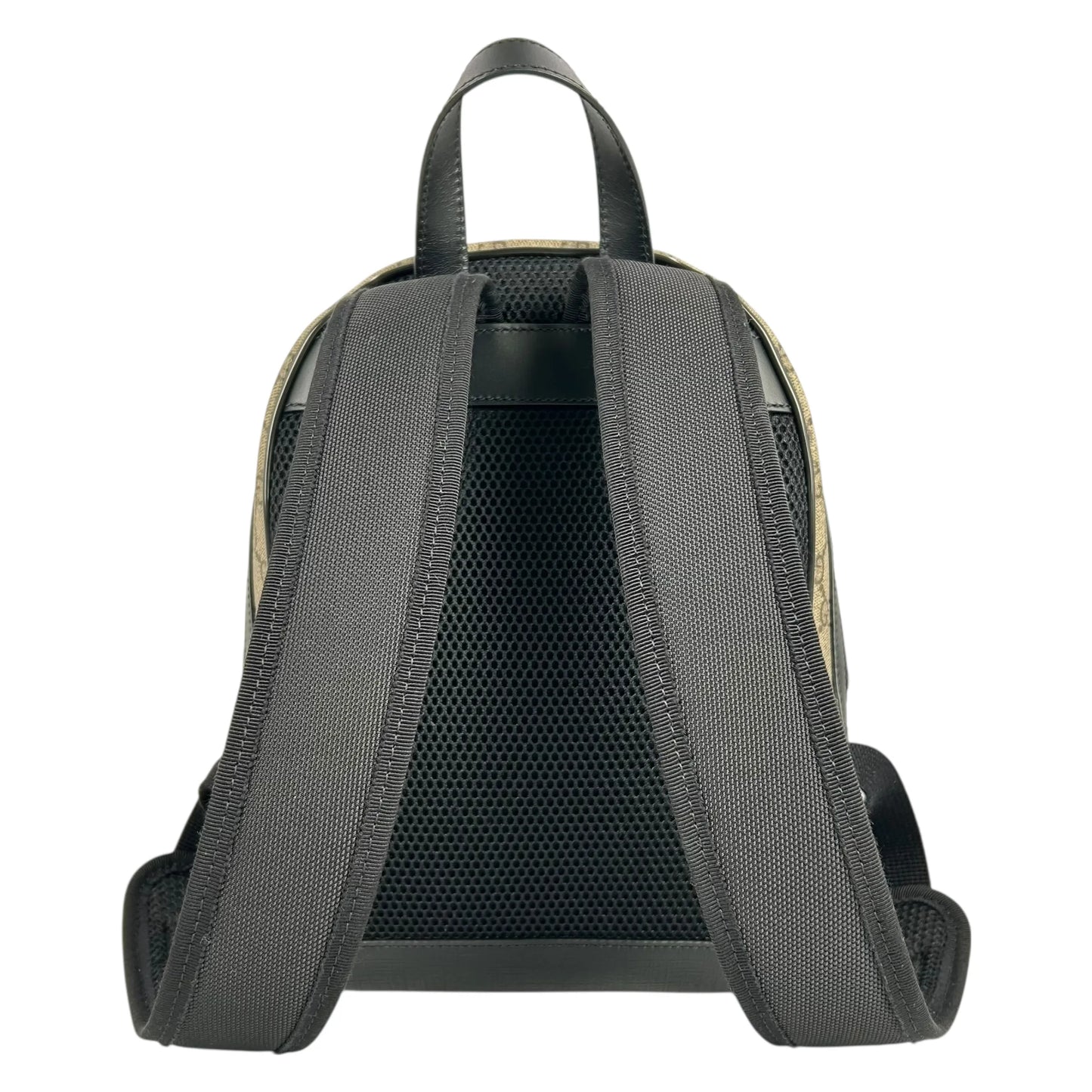 GUCCI GG Supreme Canvas Small Backpack - Beige Black