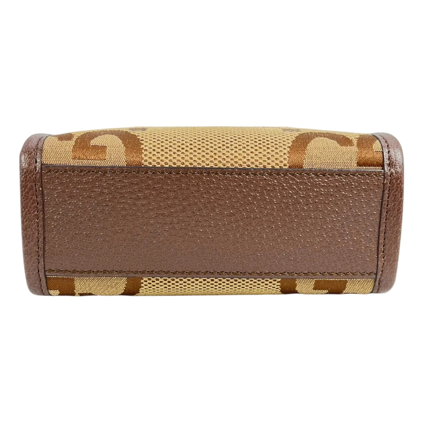 GUCCI Jumbo GG Mini Hand Bag Shoulder Bag - Brown
