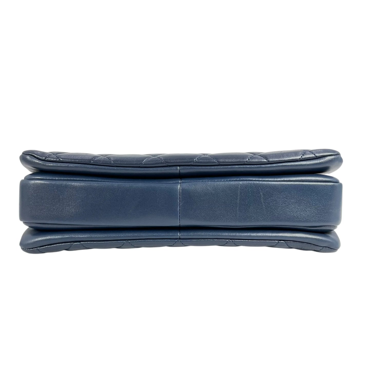 CHANEL Materasse Top Handle Trendy CC Chain Shoulder Bag - Navy