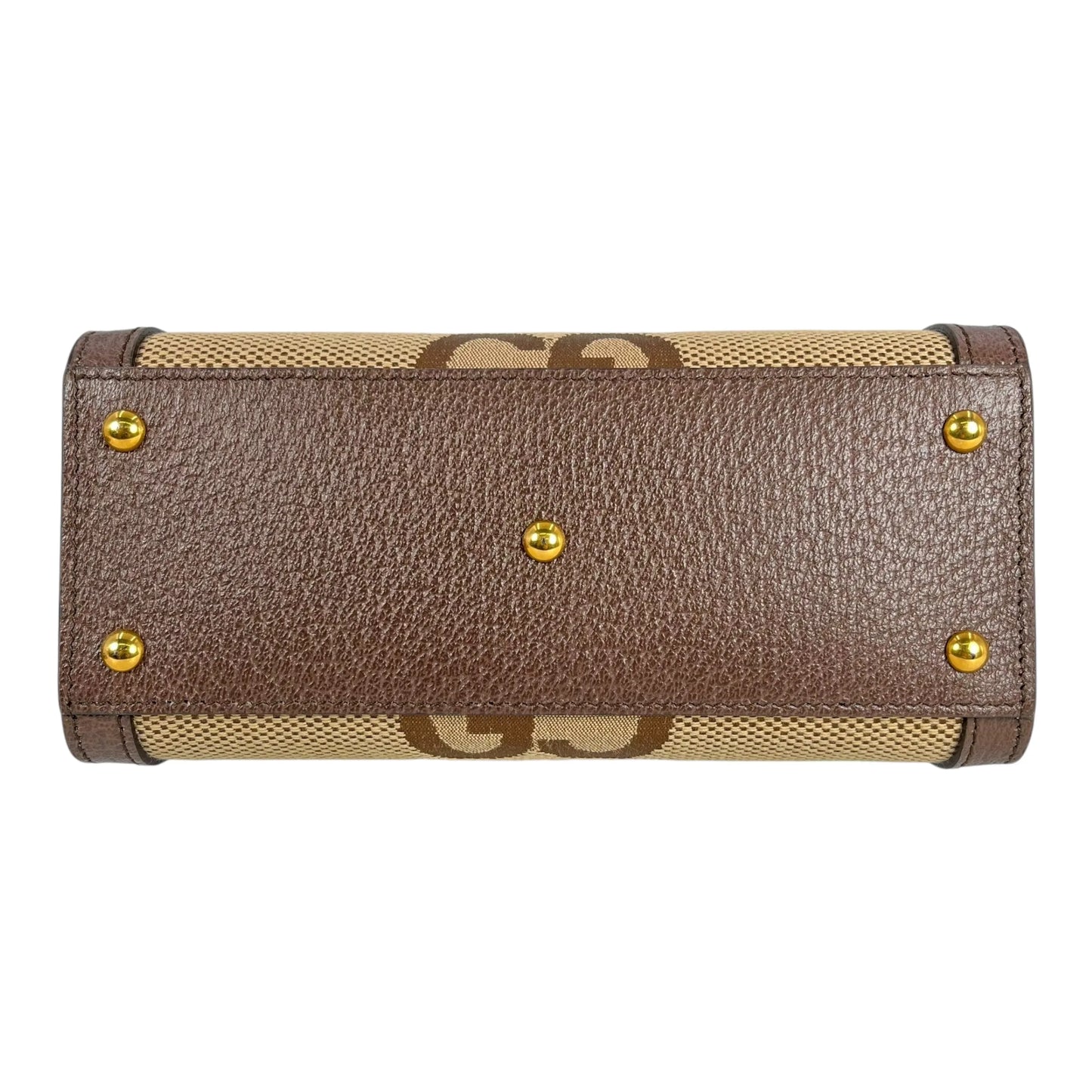 GUCCI Diana GG Bamboo Mini Hand Bag - Brown