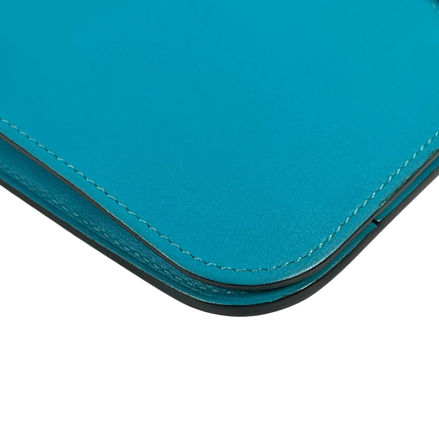 Hermes Dogon GM Bi-Fold Long Wallet - Turquoise