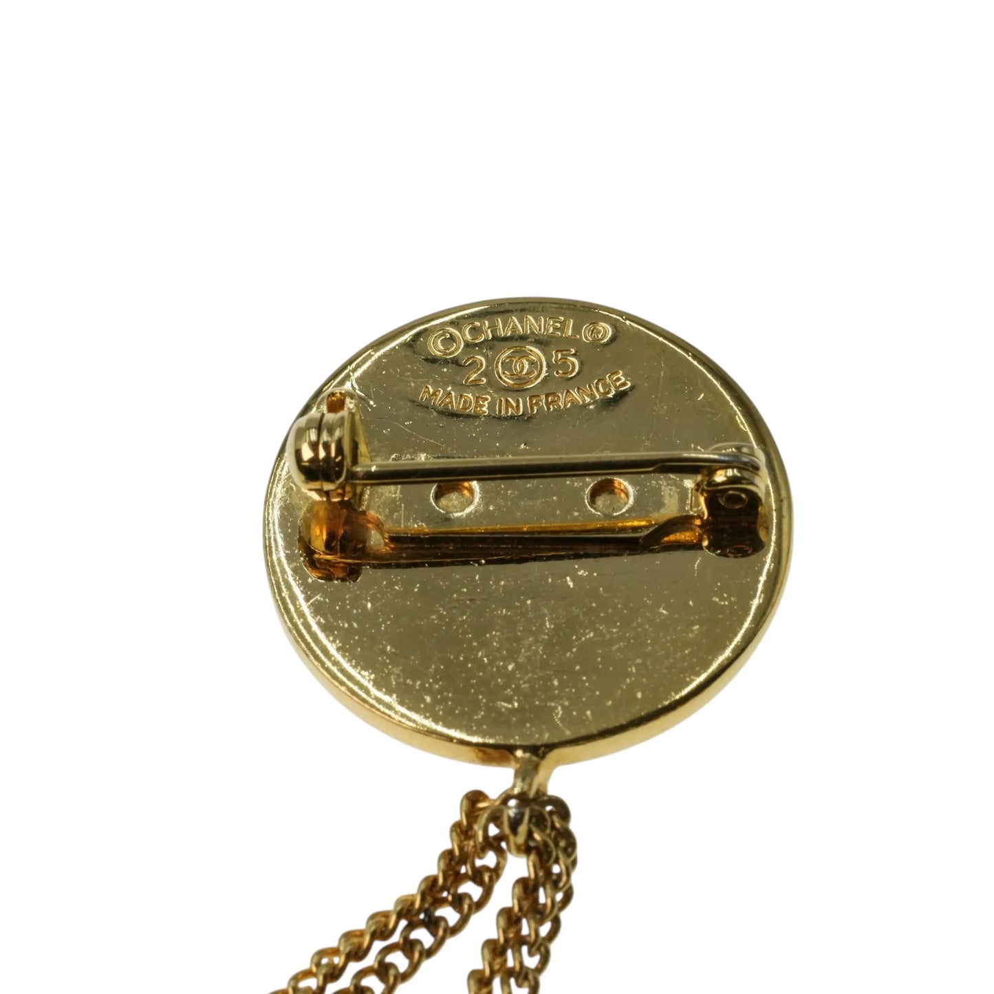CHANEL Materasse CC Logo Brooch 25 - Gold Plated