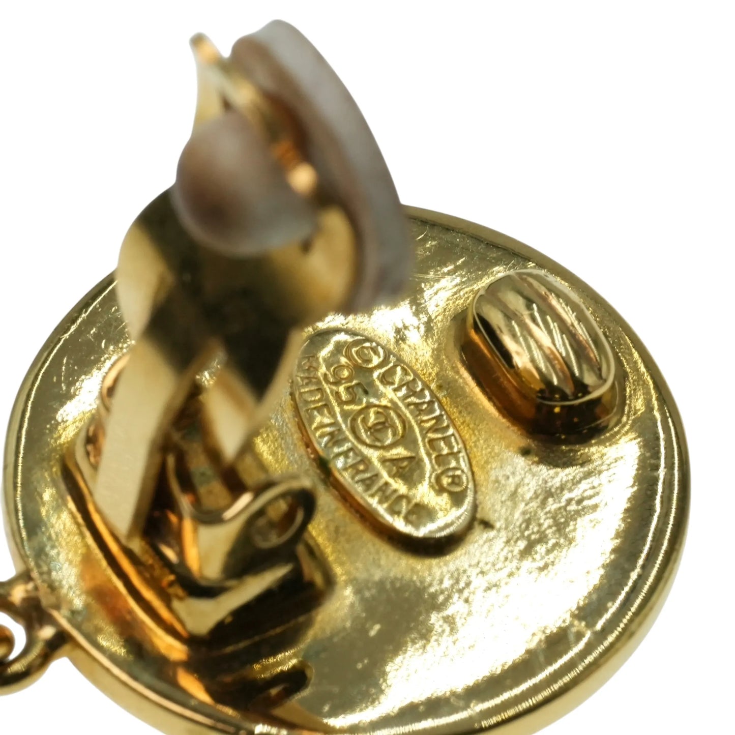 CHANEL Materasse CC Logo Earring 95A - Gold Plated