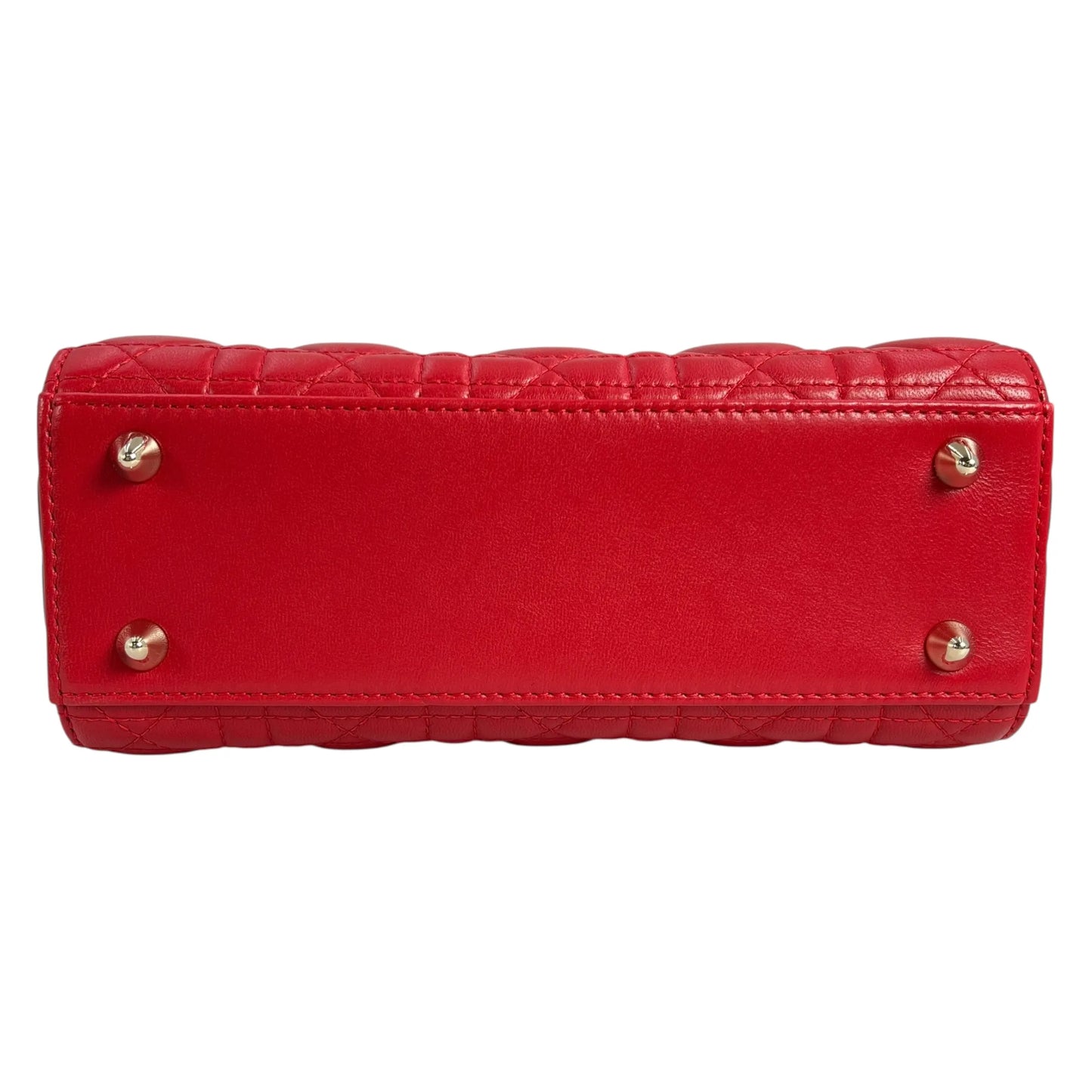 Dior Lady Dior Small Hand Bag - Red