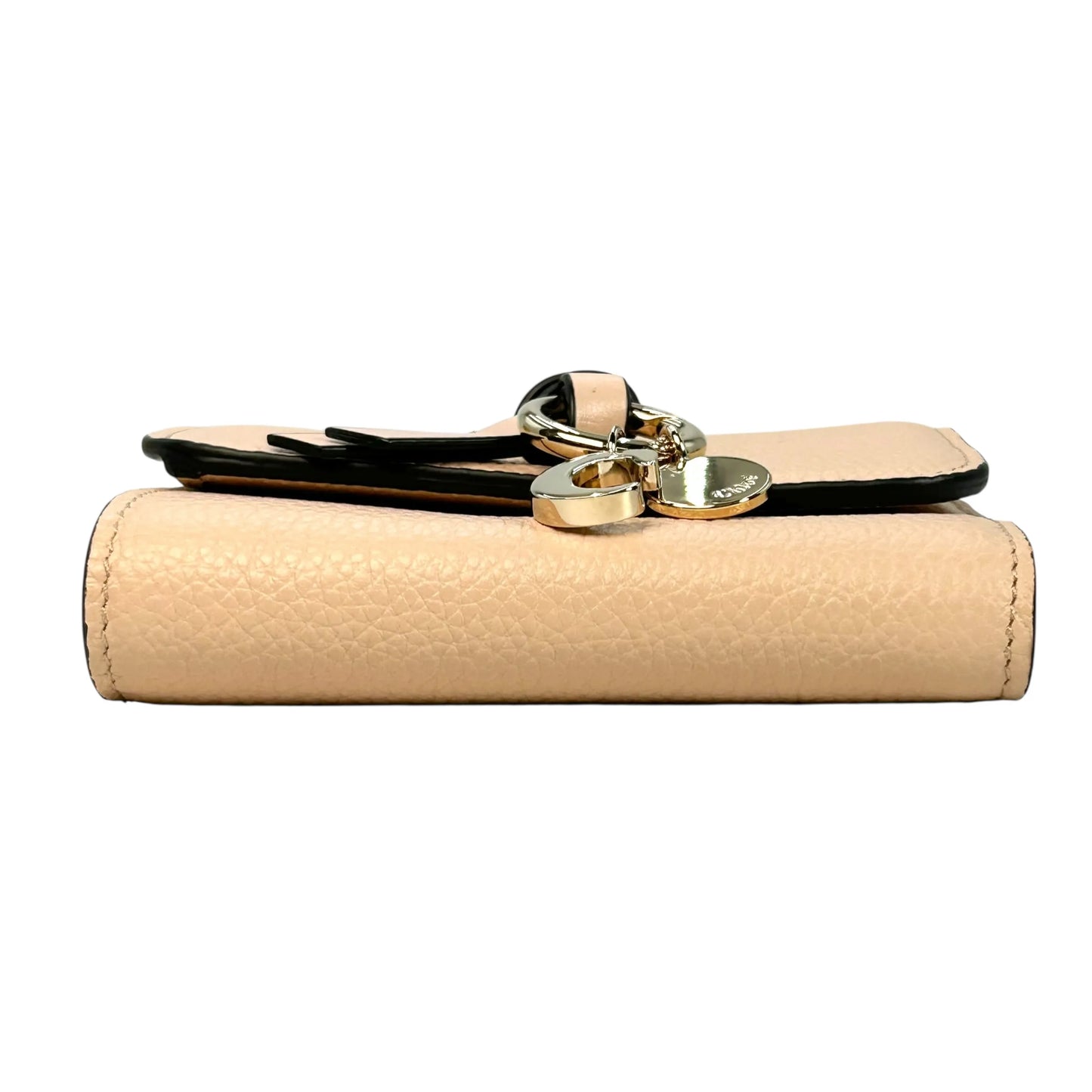 Chloé Alphabet Tri-Fold Compact Wallet - Beige