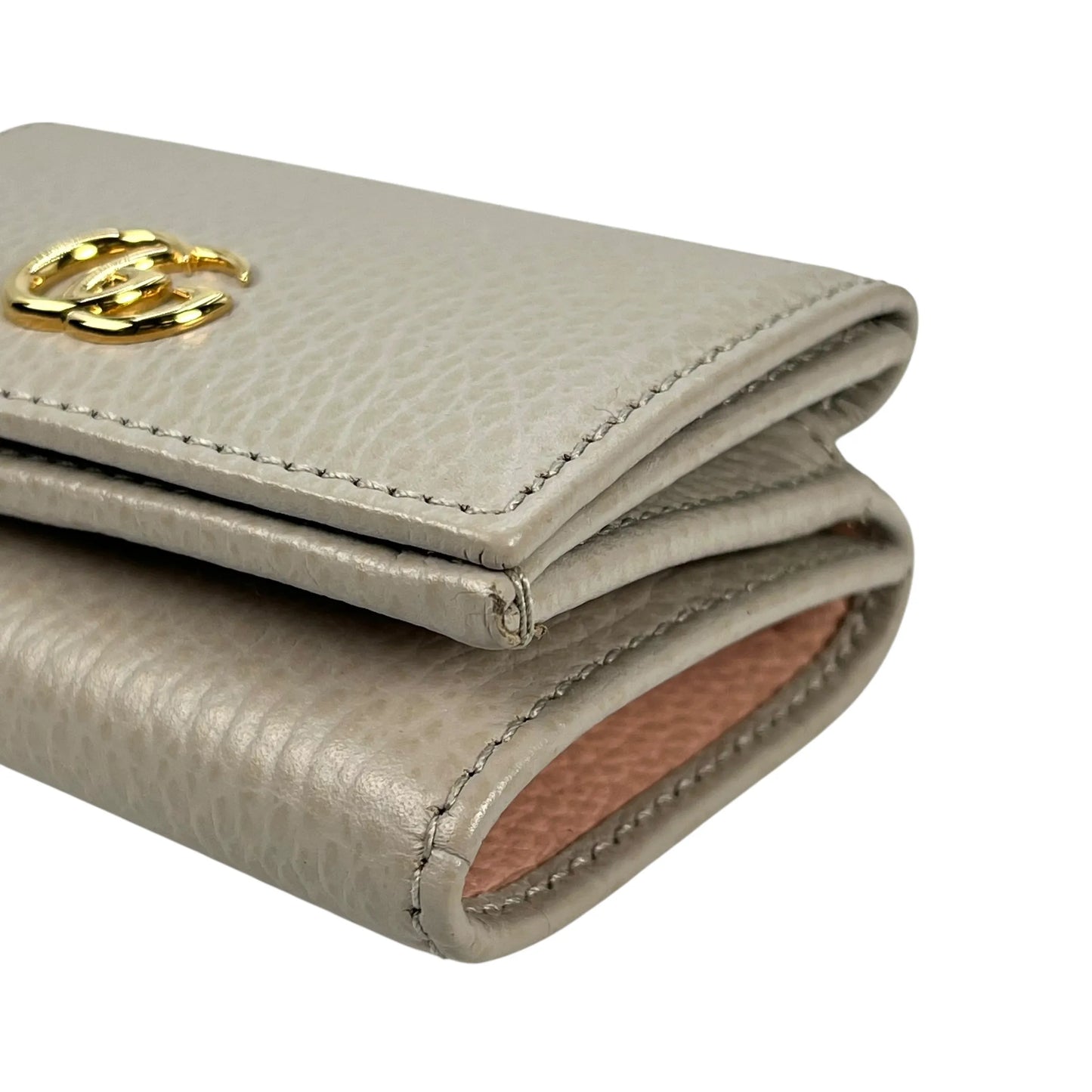 GUCCI Double G Compact Wallet - Gray