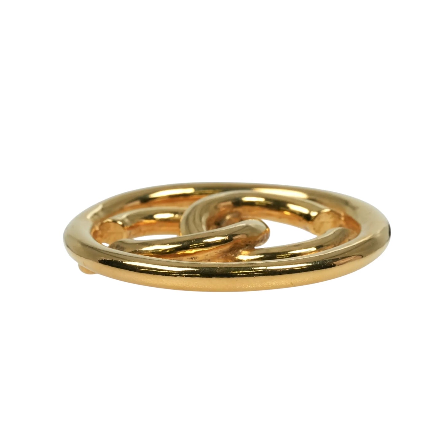 CHANEL CC Logo Brooch 03P - Gold