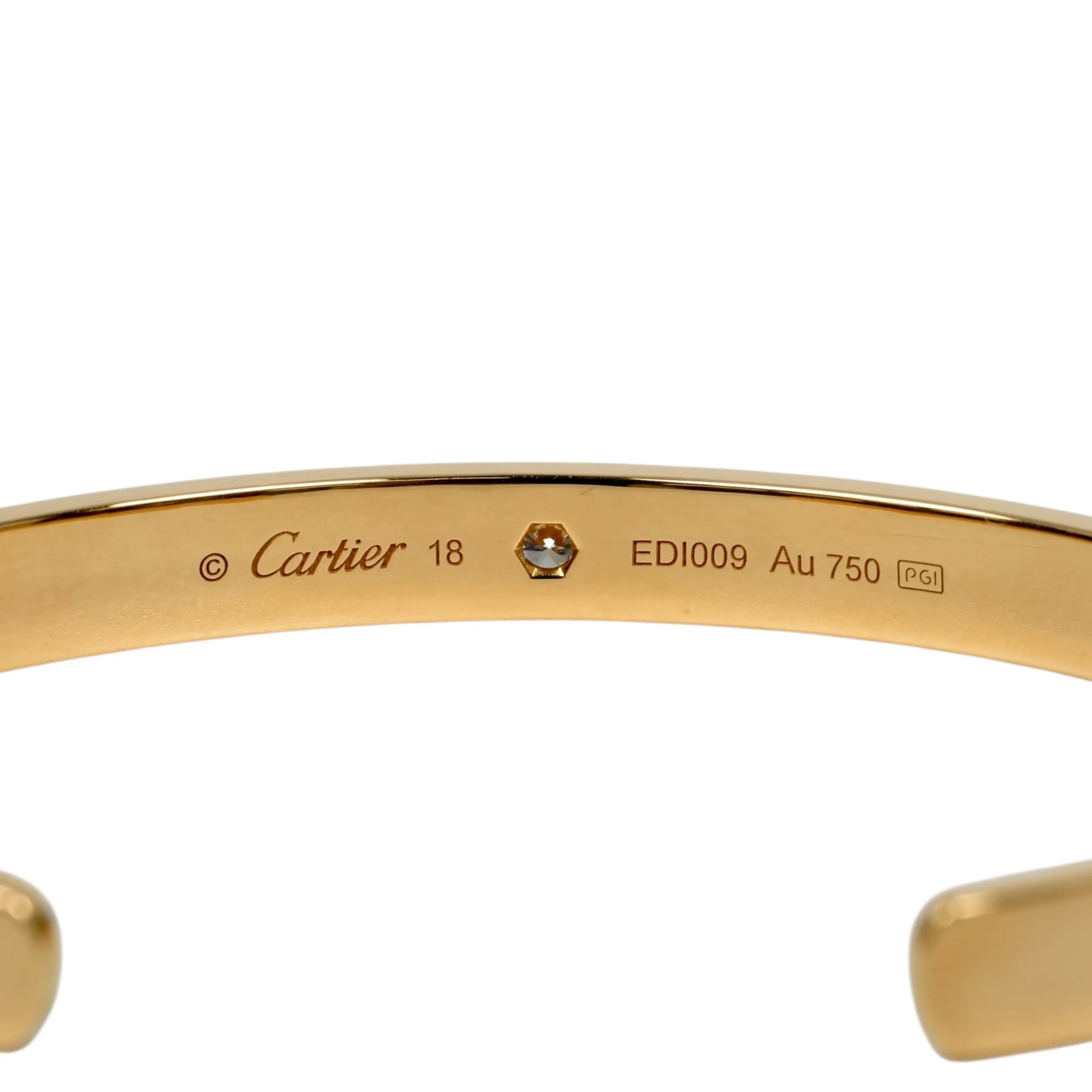 Cartier Love Open Bracelet 1PD Diamond 18KYG Jewelry