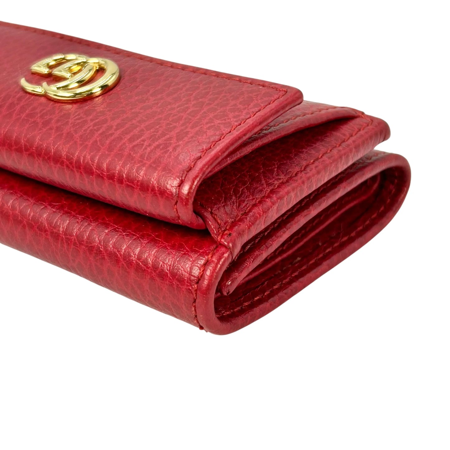 GUCCI GG Marmont Compact Wallet - Red