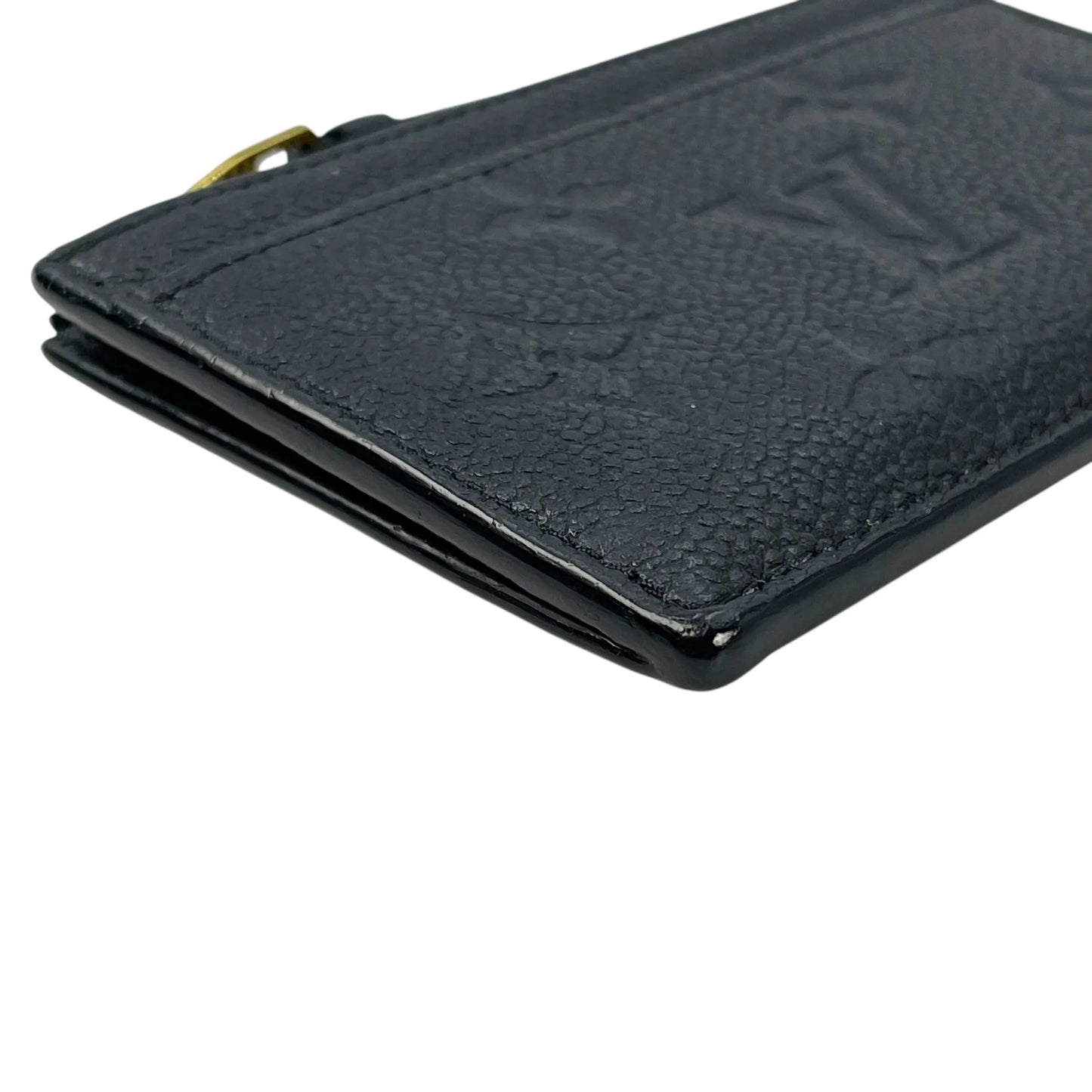 Louis Vuitton Monogram Empreinte Porte Cartes Card Case - Black