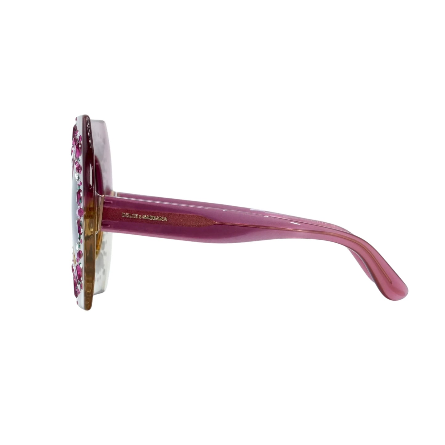 DOLCE&GABBANA Rhinestone Sunglasses - Pink - 33982