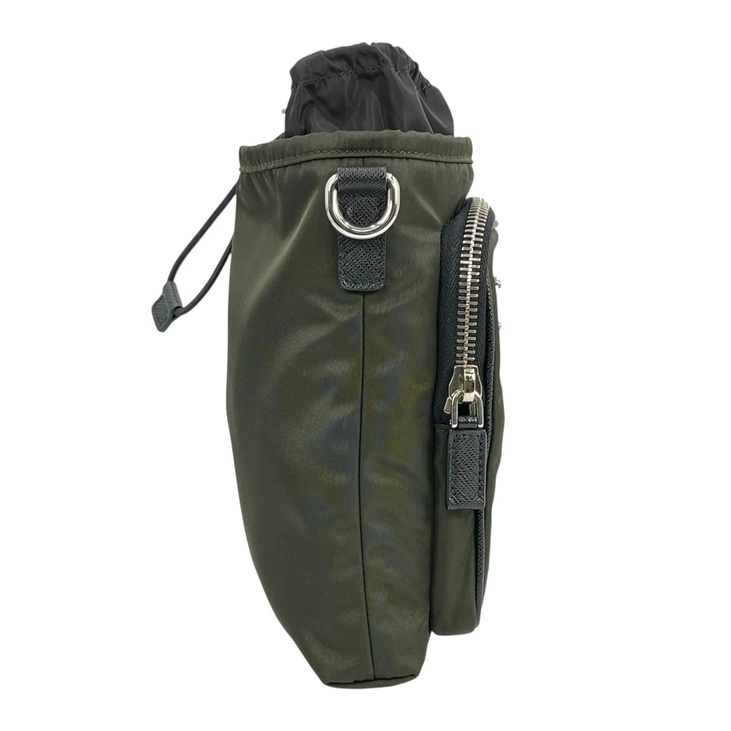 PRADA Re-Nylon Phone Case Shoulder Bag - Khaki