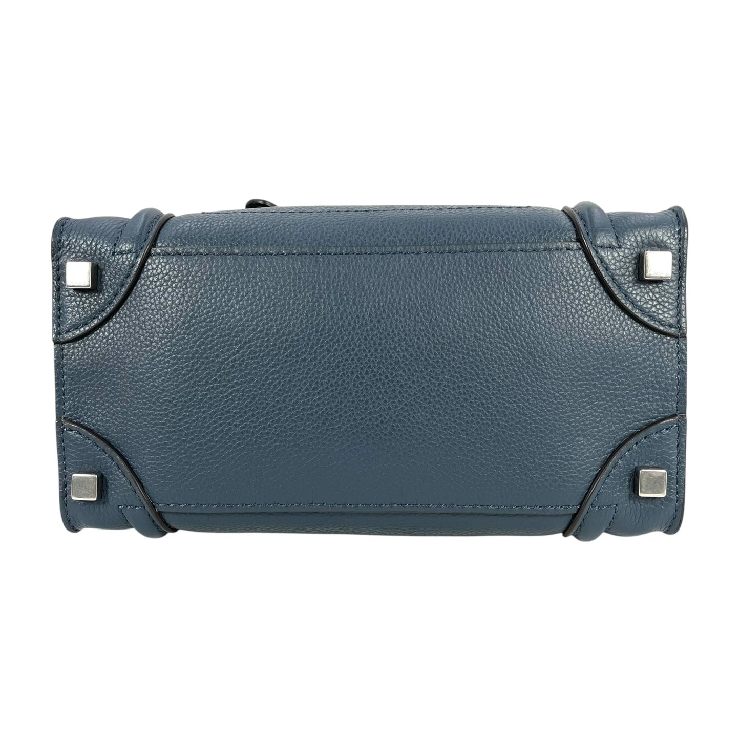 CELINE Micro Shopper Luggage Hand Bag - Navy Blue