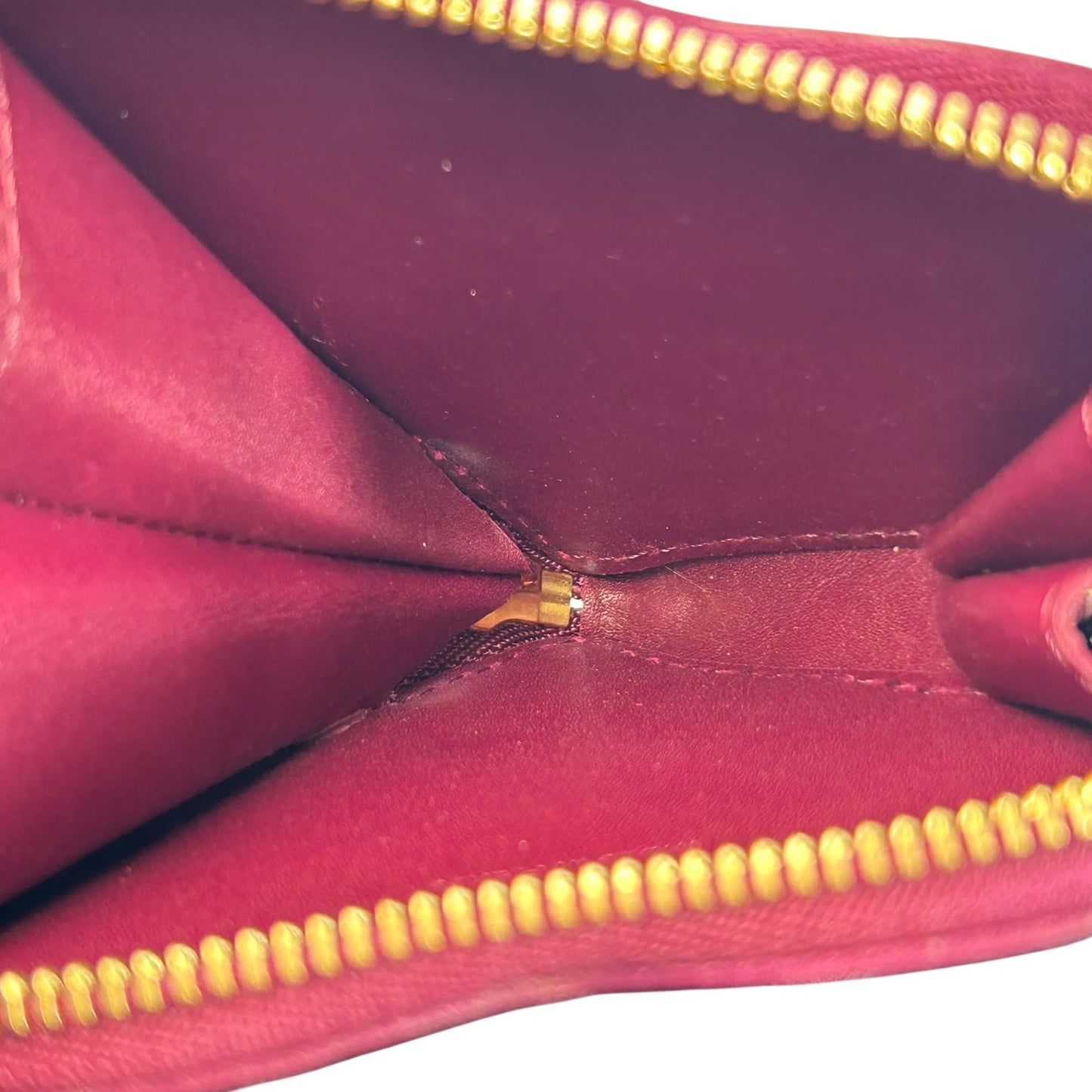 Louis Vuitton Porte Monnaie Coeur Vernis Coin Case - Purple