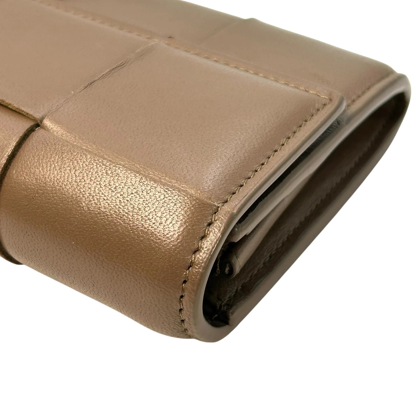 Bottega Veneta Intrecciato Flap Continental Long Wallet - Brown