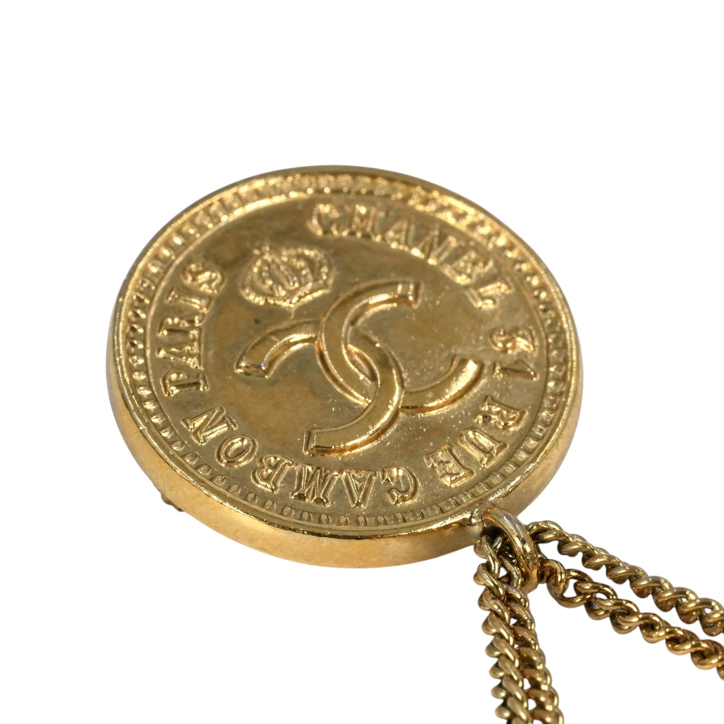 CHANEL Materasse CC Logo Brooch 29 - Gold Plated