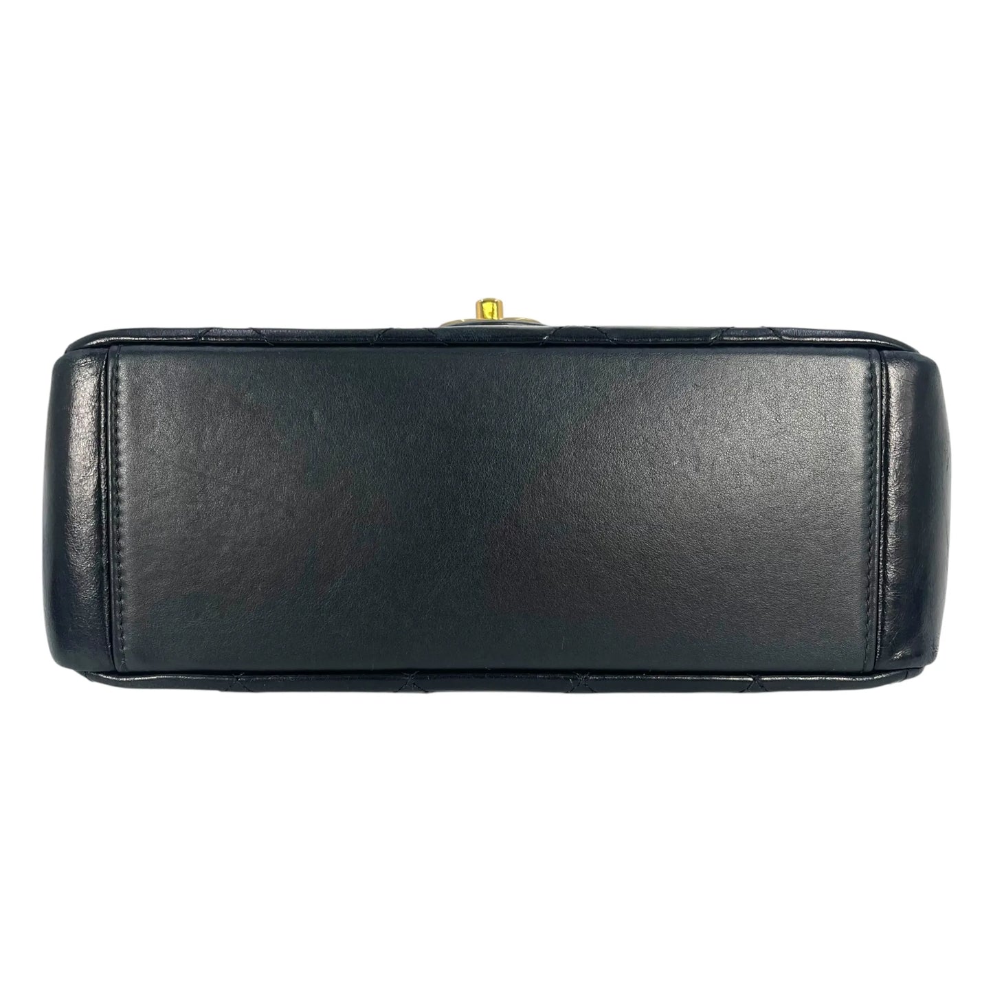 CHANEL Matelasse Top Handle Hand Bag Chain Shoulder Bag - Black