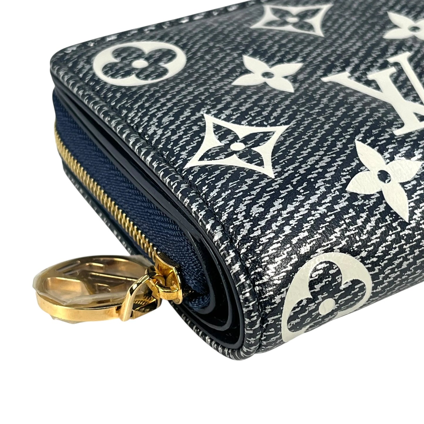 LOUIS VUITTON Portefeuille Lou Monogram Compact Wallet - Navy
