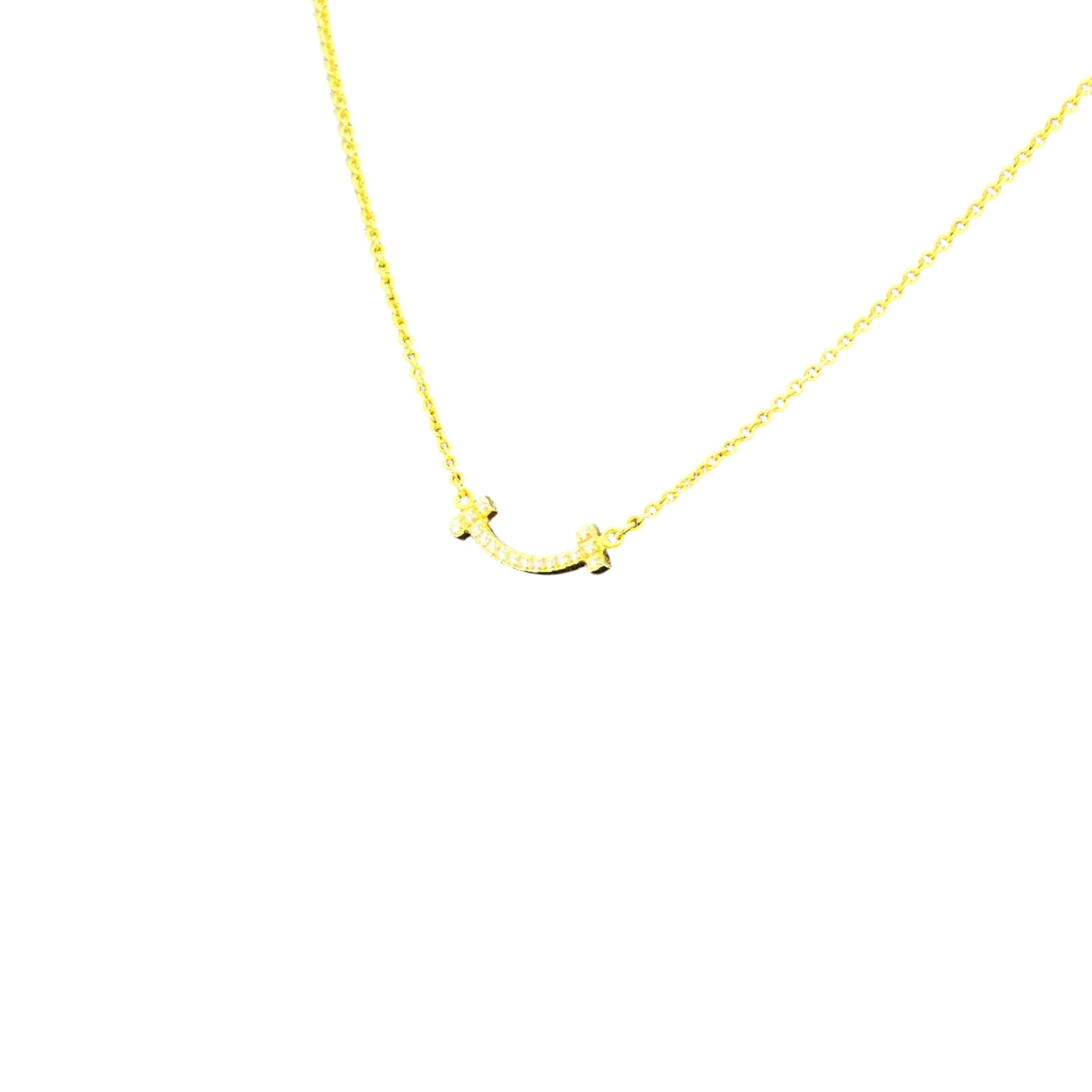 Tiffany & Co T-Smile Mini Diamond Necklace
