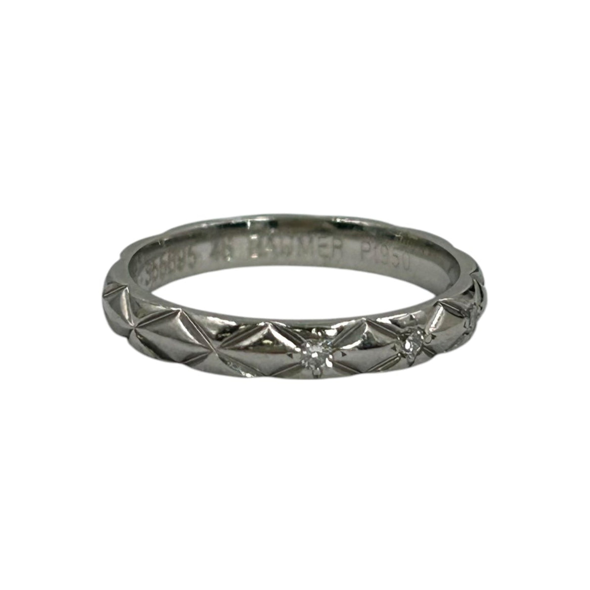 CHANEL Matelass Ring Pt950 Jewelry