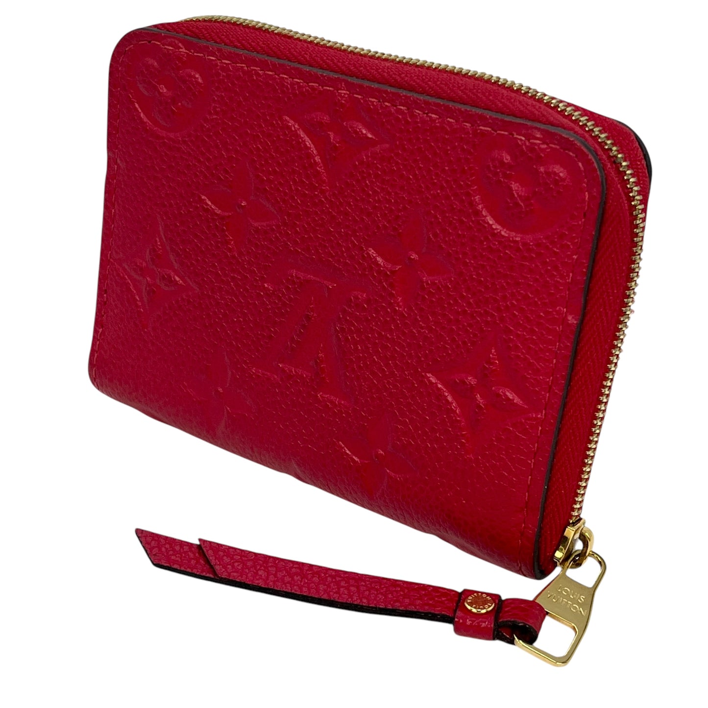 Louis Vuitton Monogram Empreinte Zippy Coin Case - Red