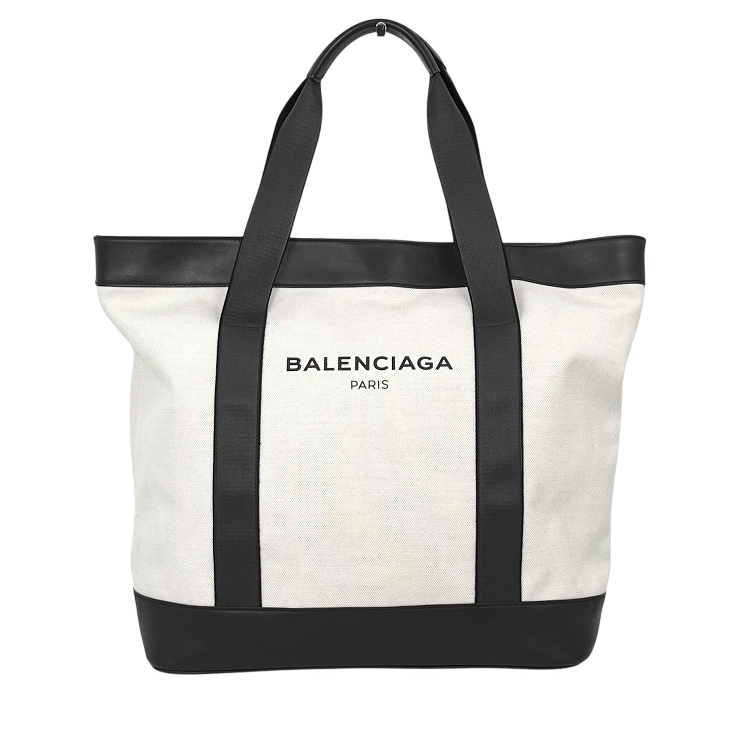BALENCIAGA Canvas Navy Tote Bag