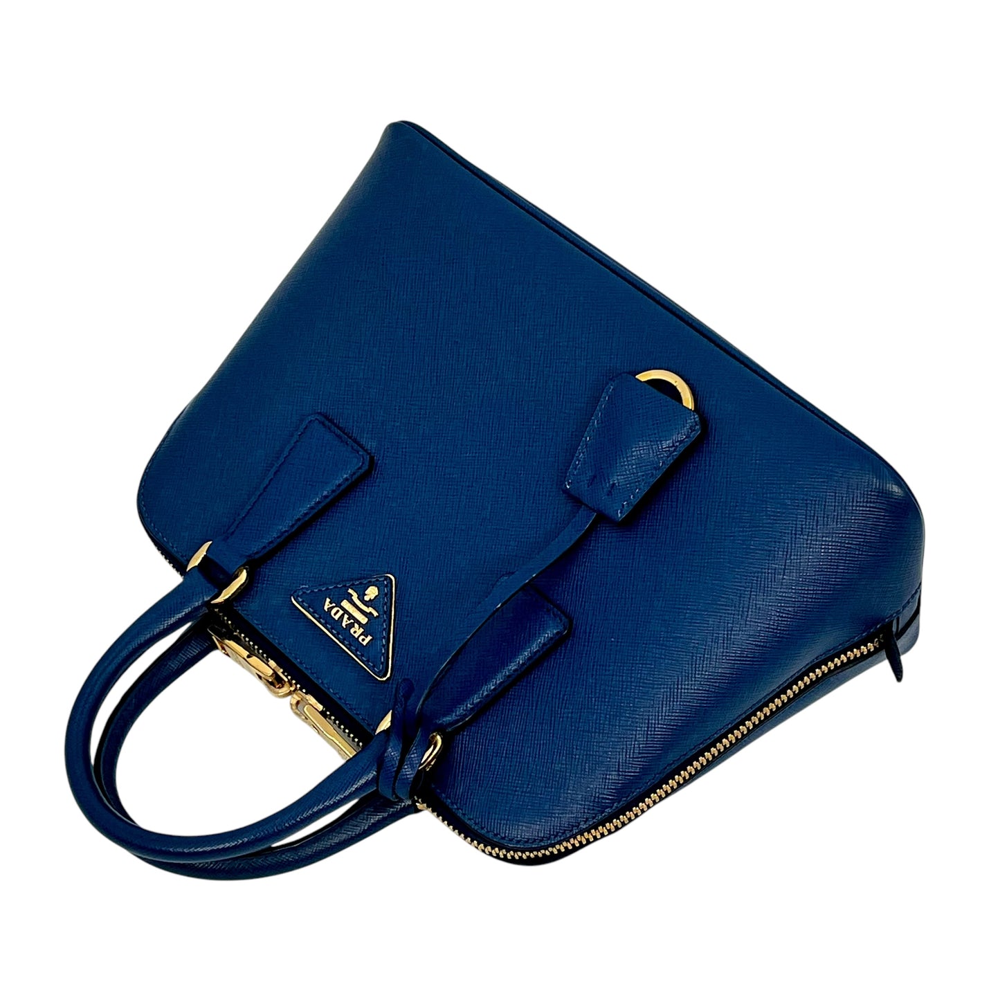 PRADA Saffiano Promenade 2way Bag Blue