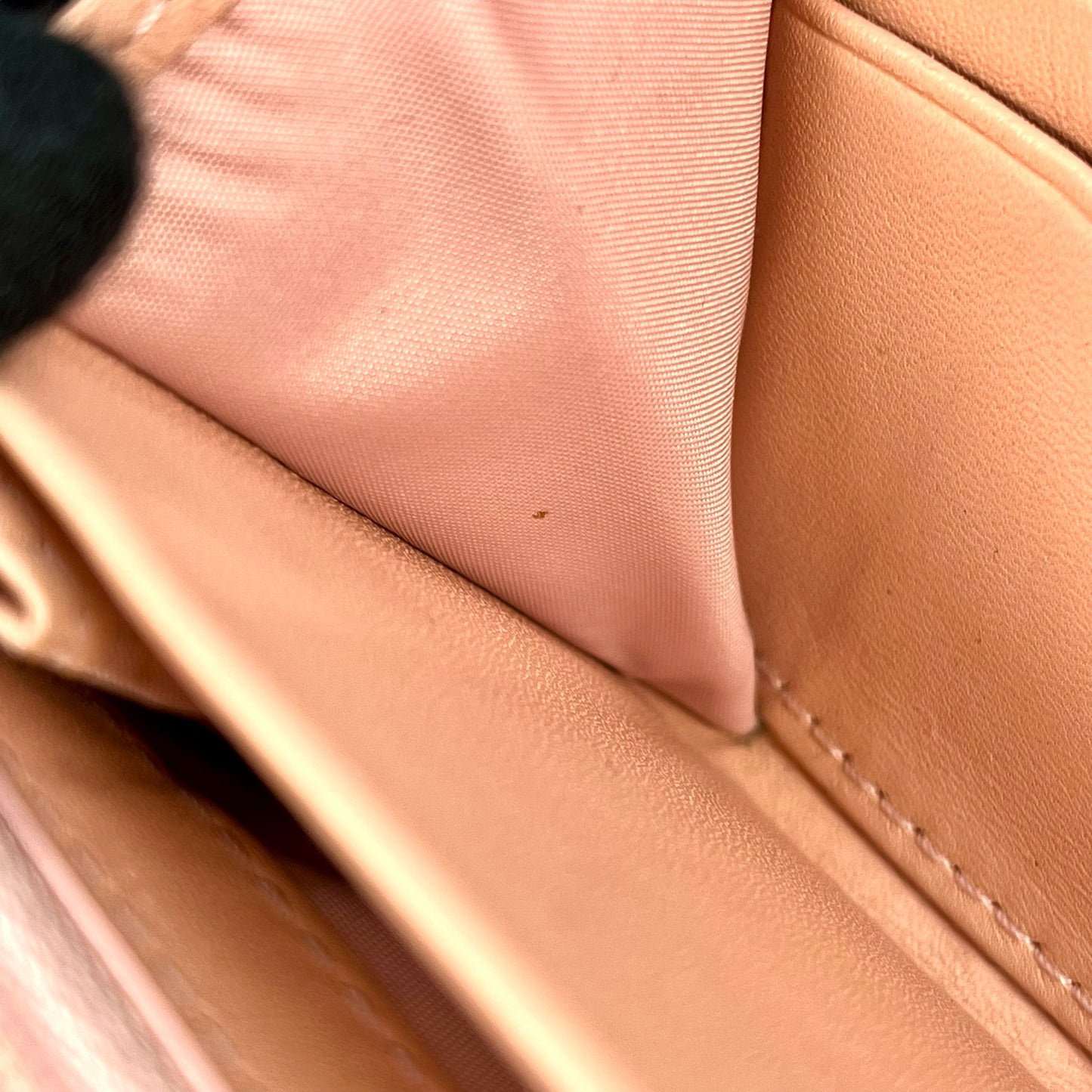 COACH Madison gathered leather zip around wallet
