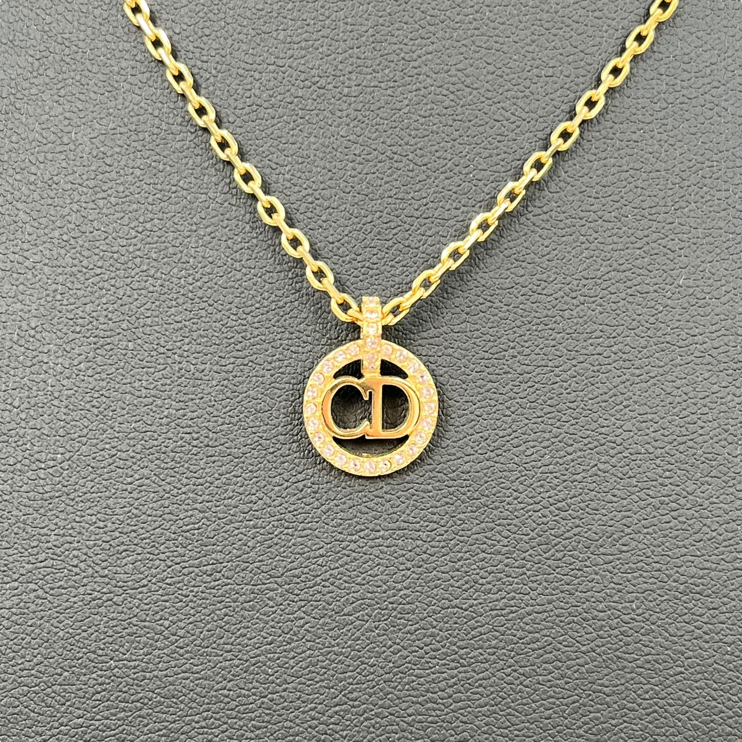 Dior Clair D Lune Necklace Metal Crystal