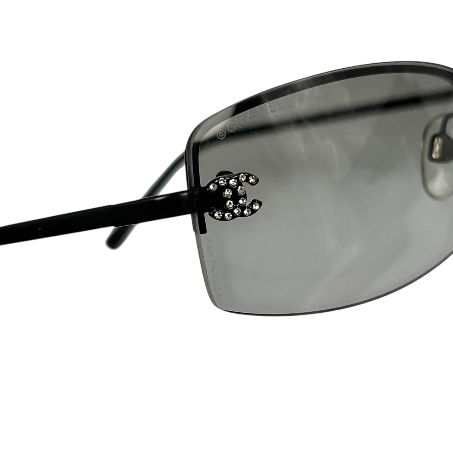 CHANEL CC Rhinestone Sunglasses