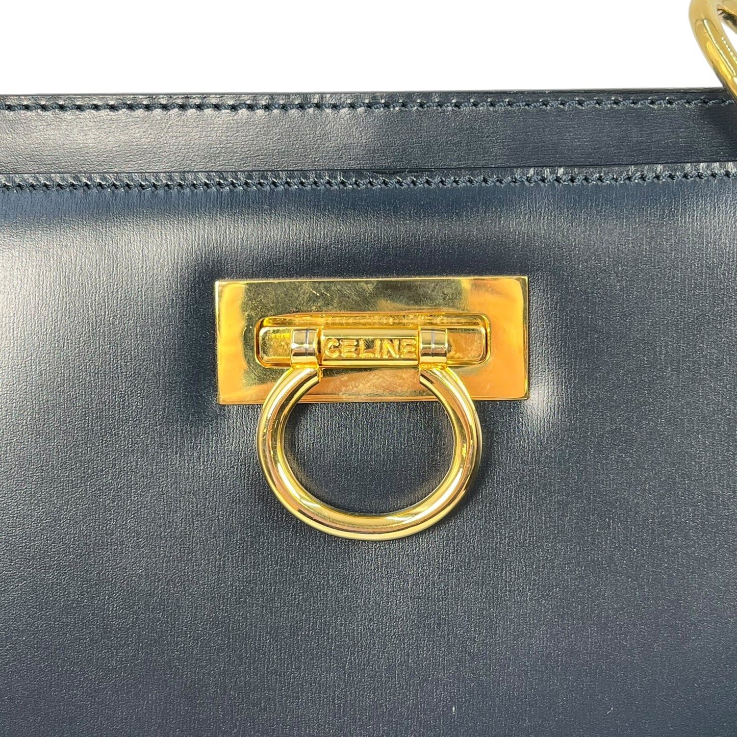 CELINE Double Face Hand Bag - Navy