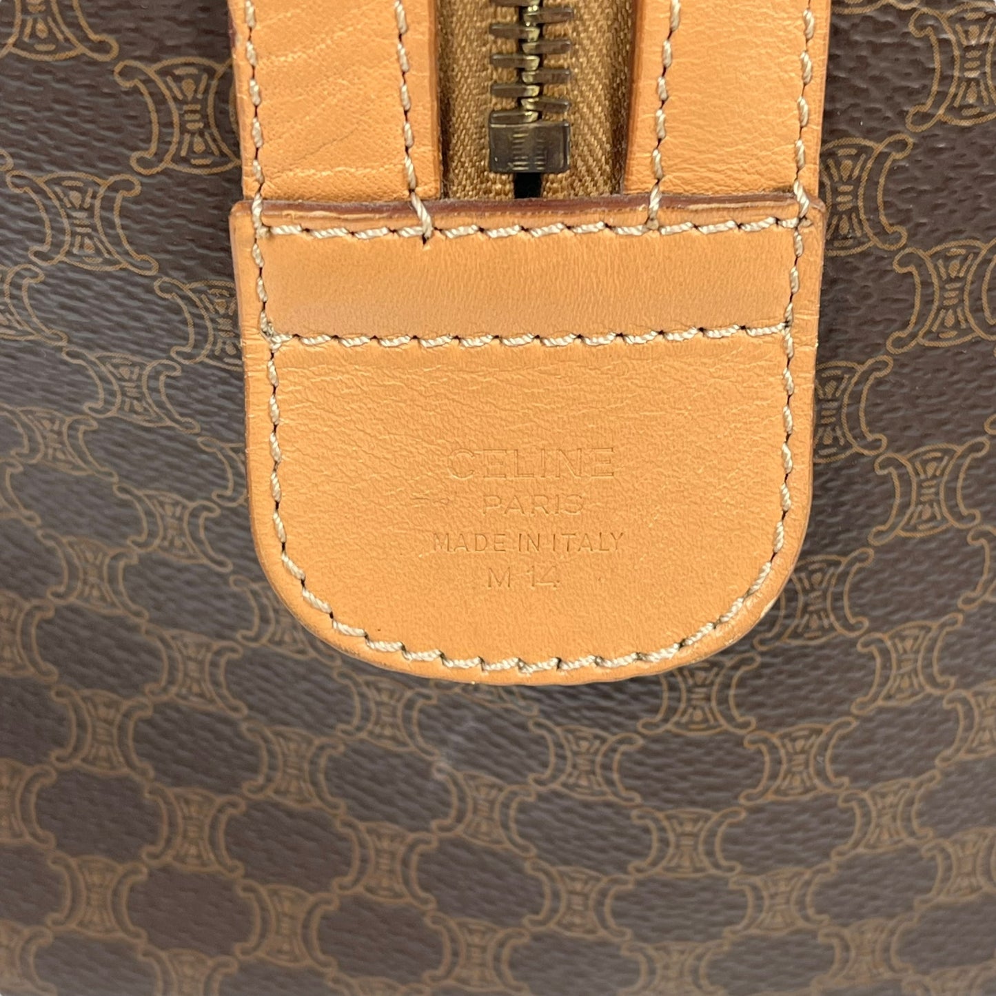 CELINE Macadam Boston Hand Bag - Brown