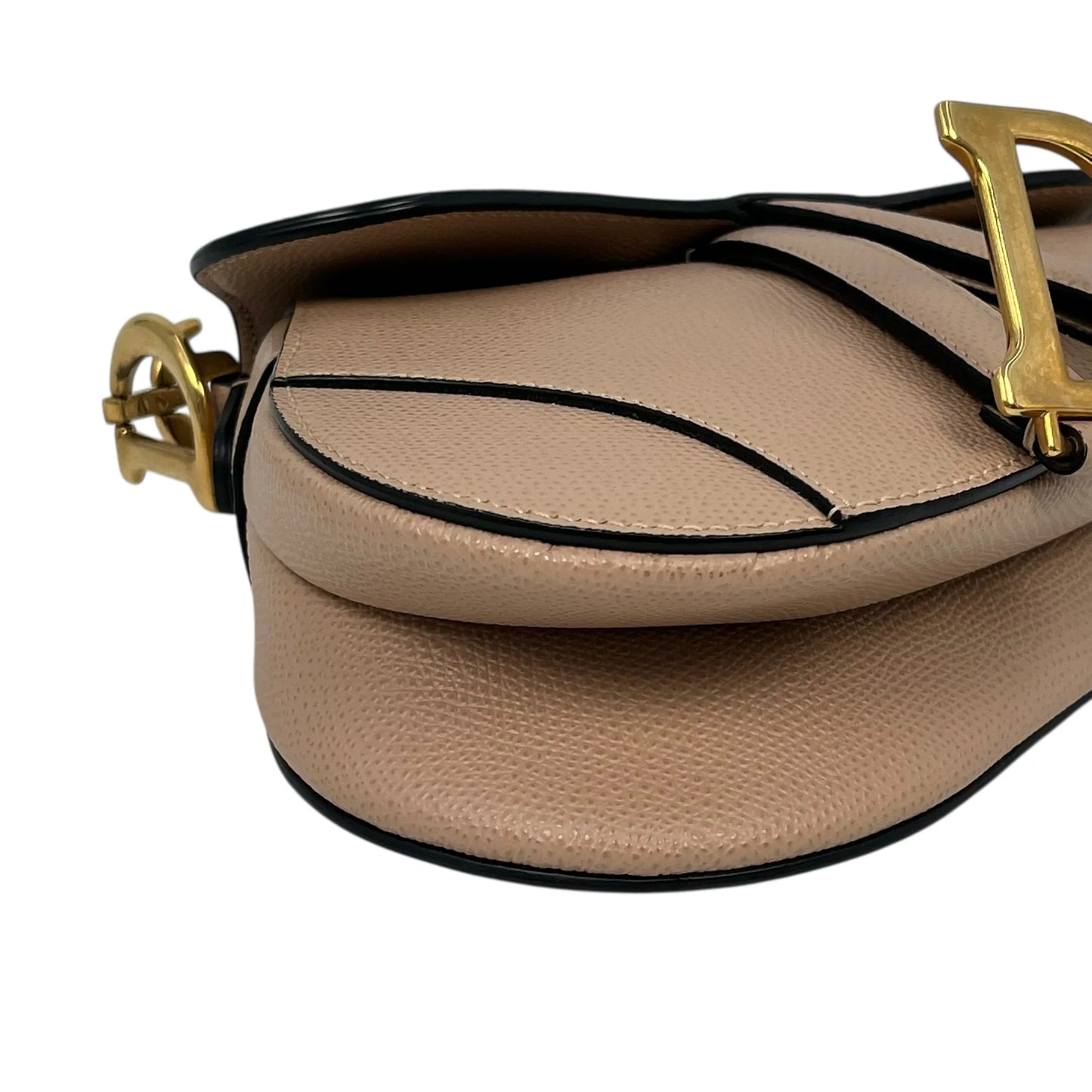 Dior Saddle Leather Hand Bag - Beige