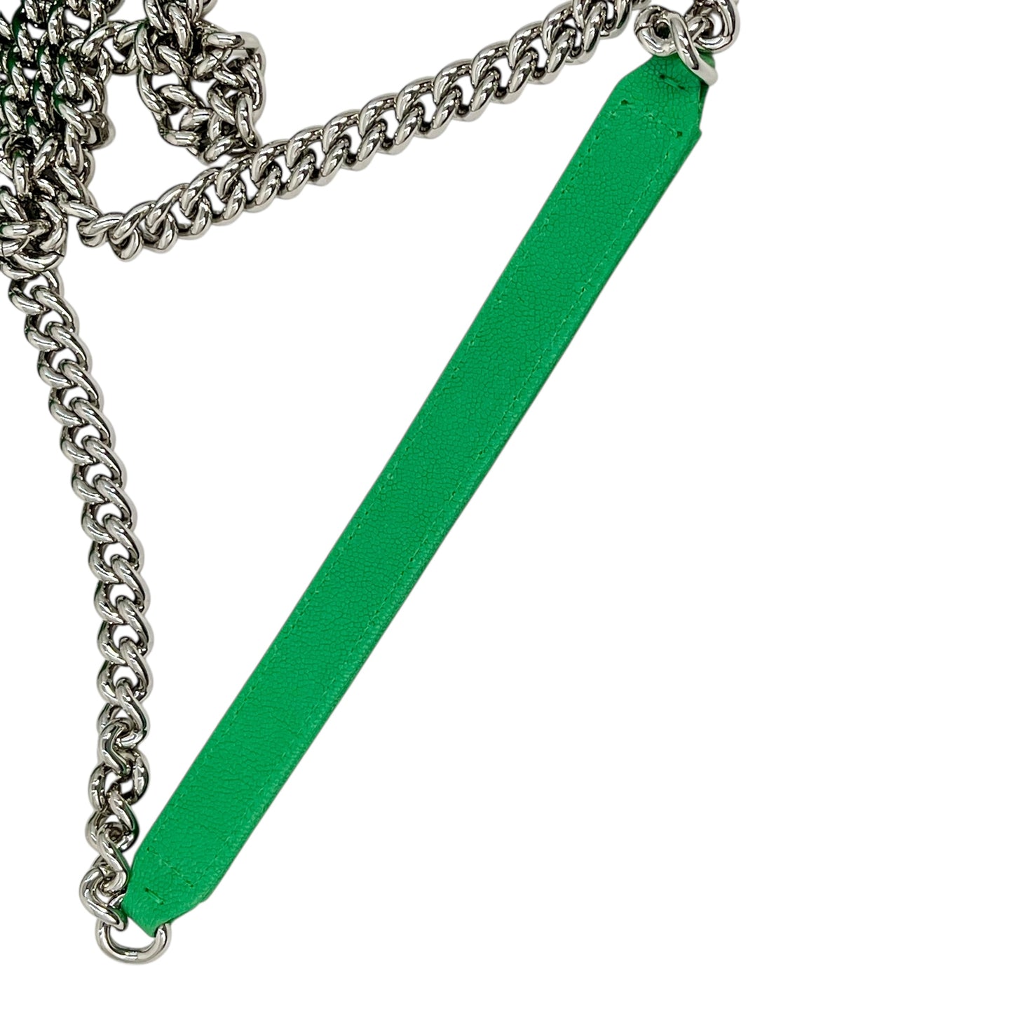 CHANEL Boy Chanel Chain Wallet Shoulder Bag - Green