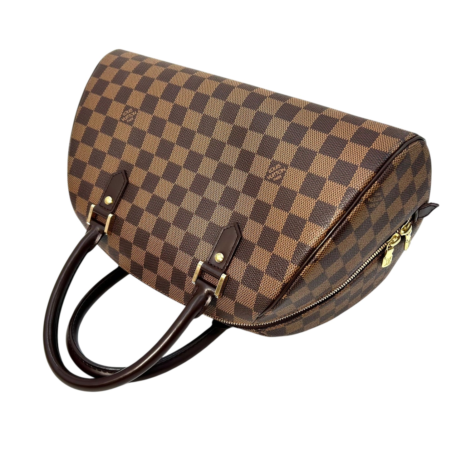 Louis Vuitton Damier Robera MM Hand Bag - Brown