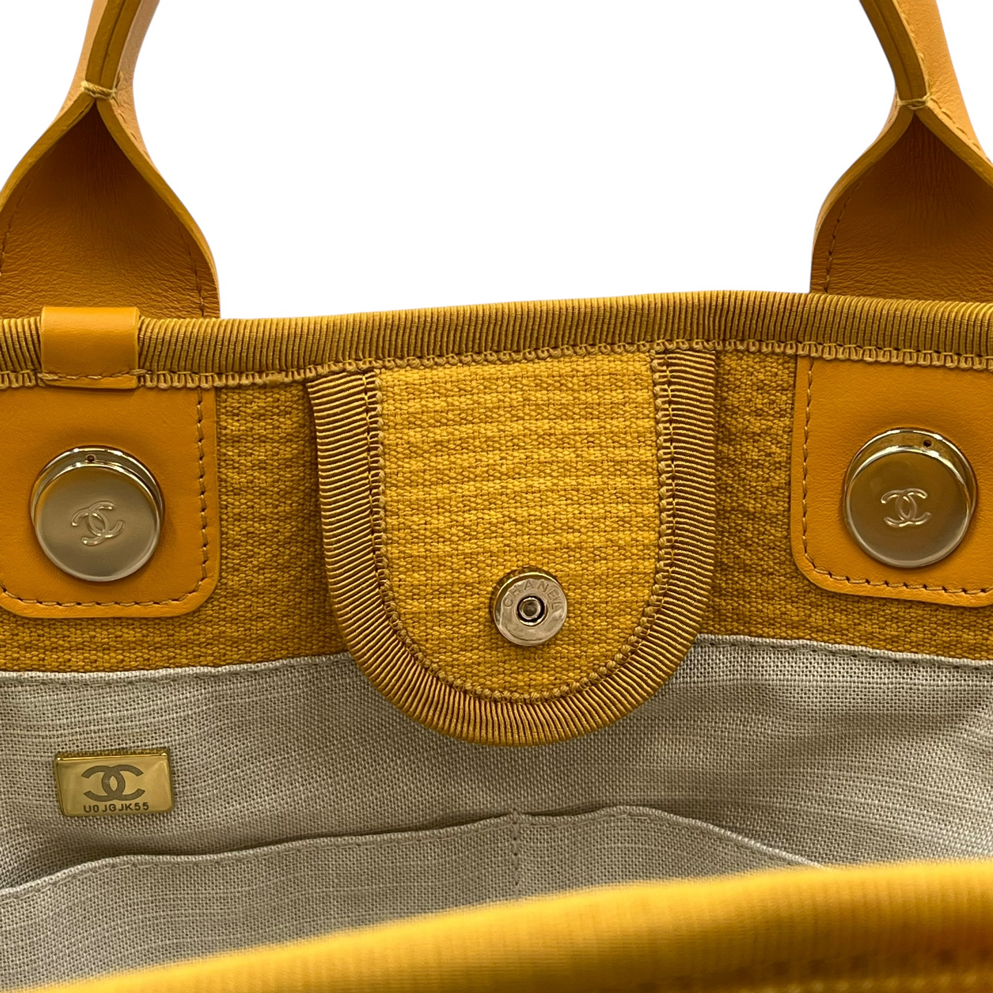 CHANEL Deauville Tote Bag - Yellow