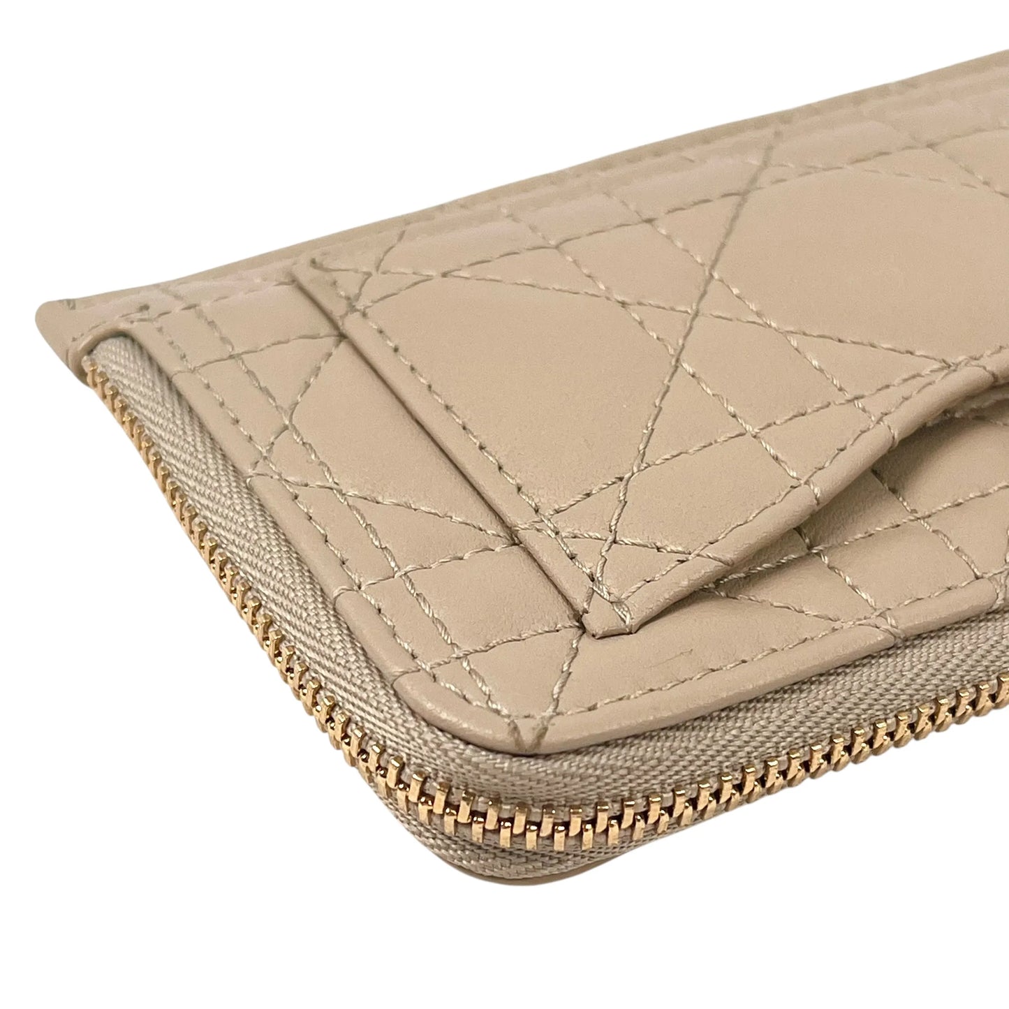 Dior Coin Purse Card Case - Beige