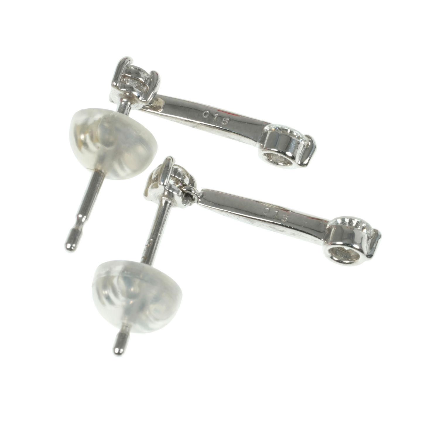 Pt900 Diamond Earring