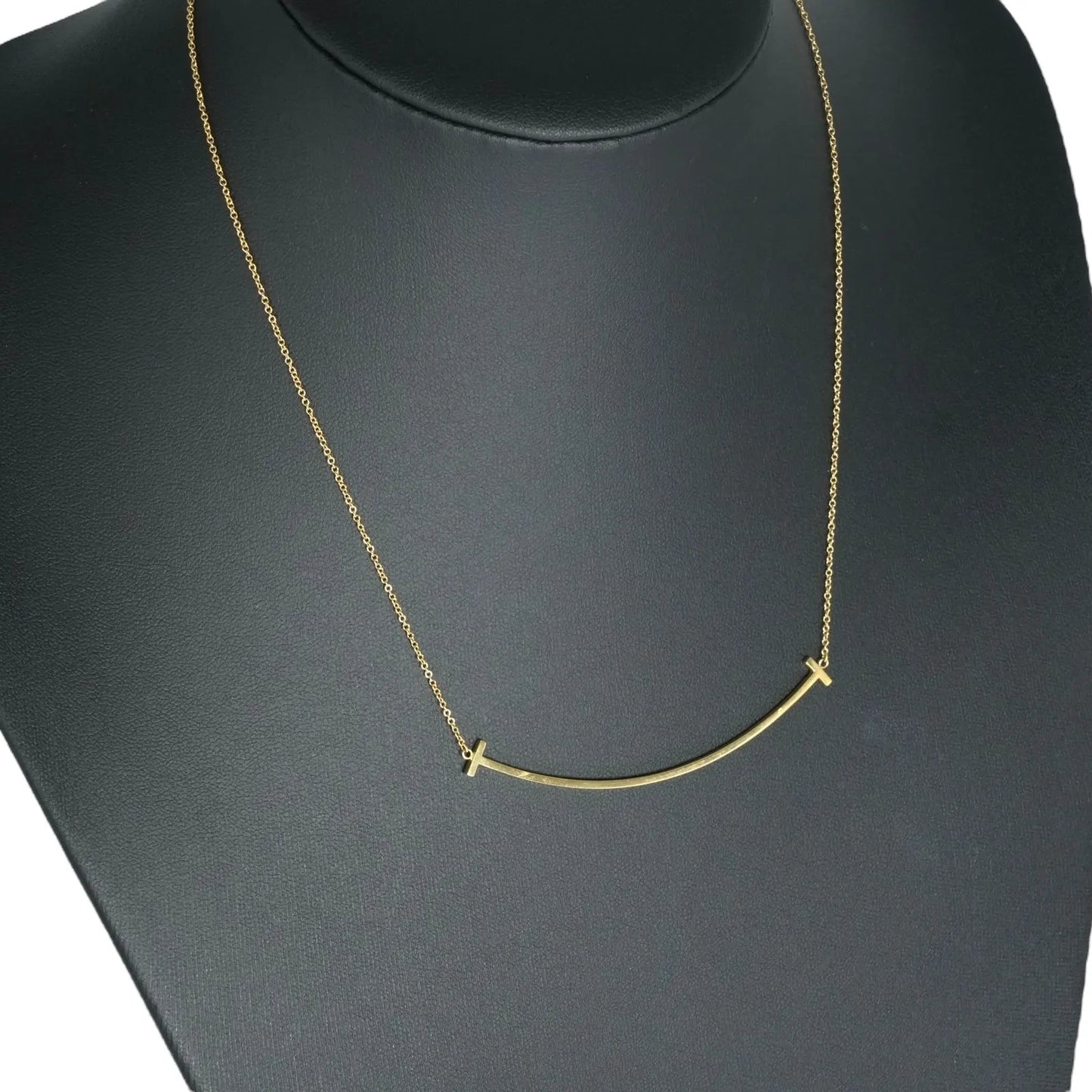 Tiffany T Smile Large Necklace 18KYG