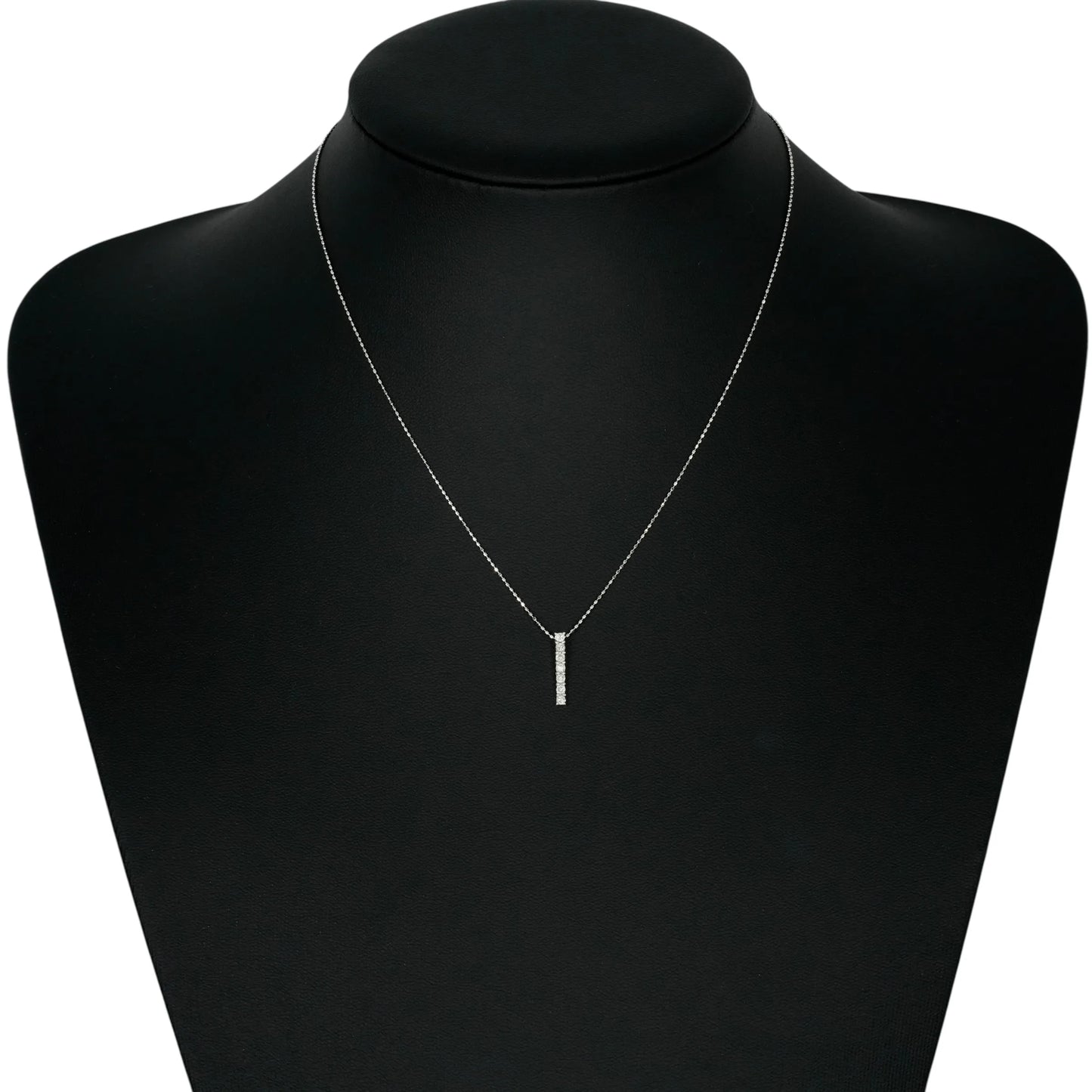 K14WG 7P Diamond Necklace