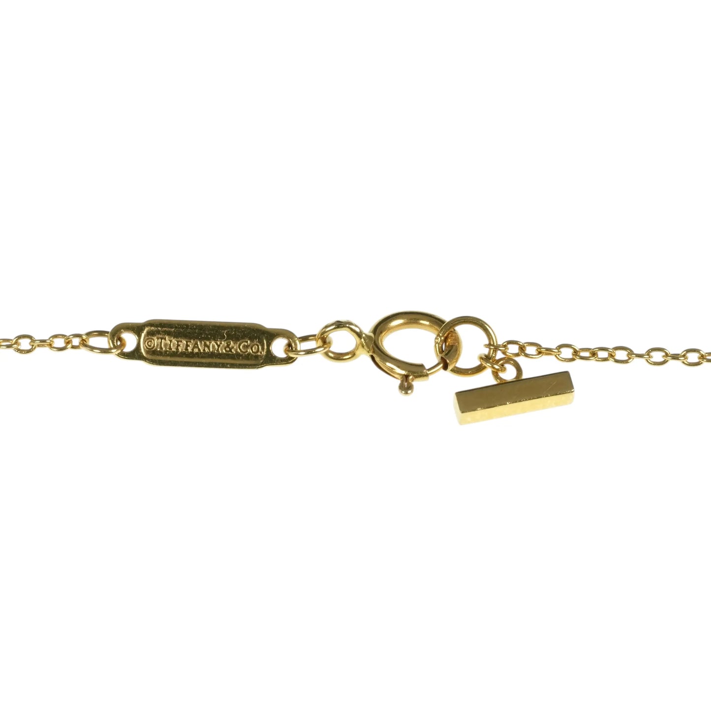 Tiffany T-Smile Yellow Gold Mini Necklace