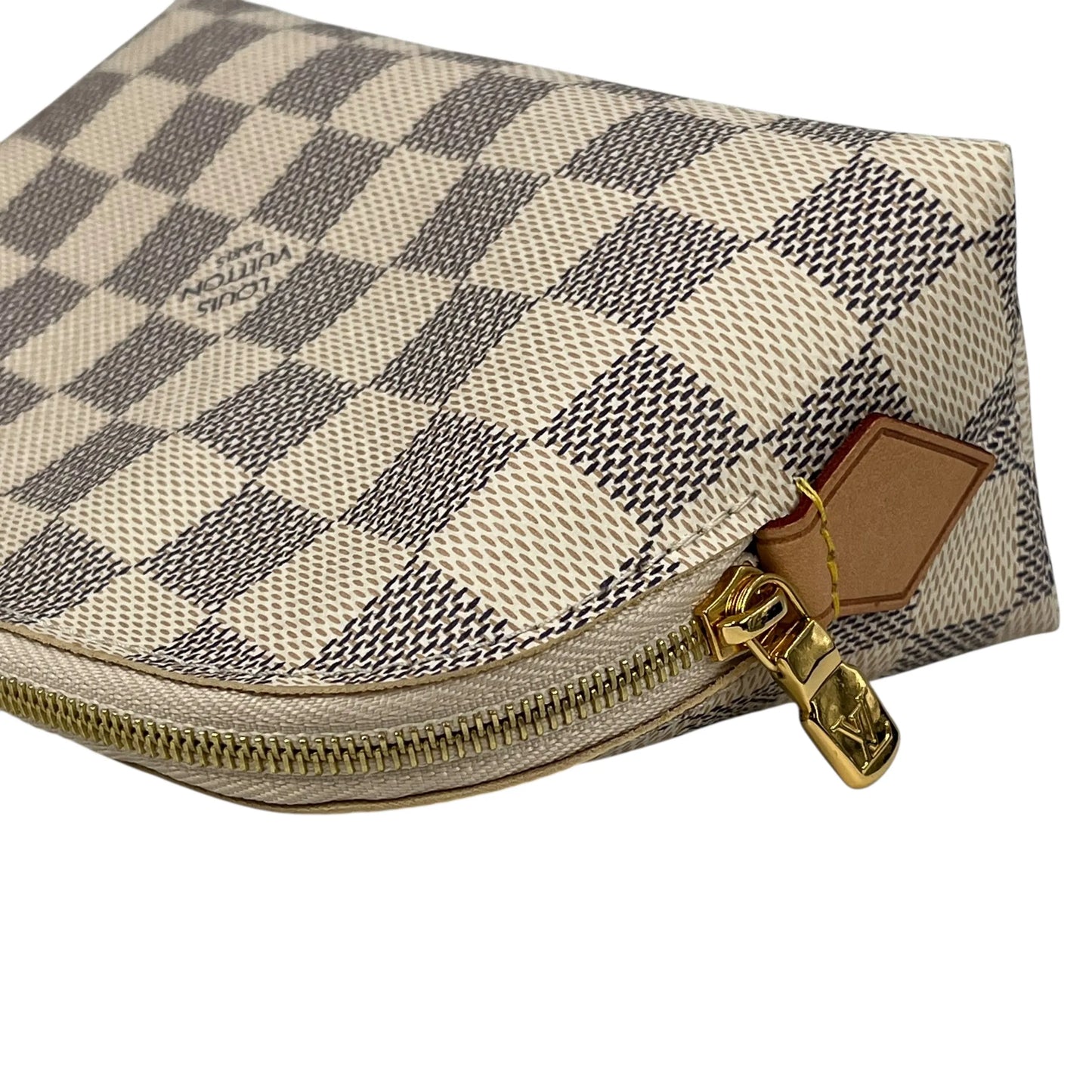 Louis Vuitton Damier Azur Pochette Cosmetic Pouch - White