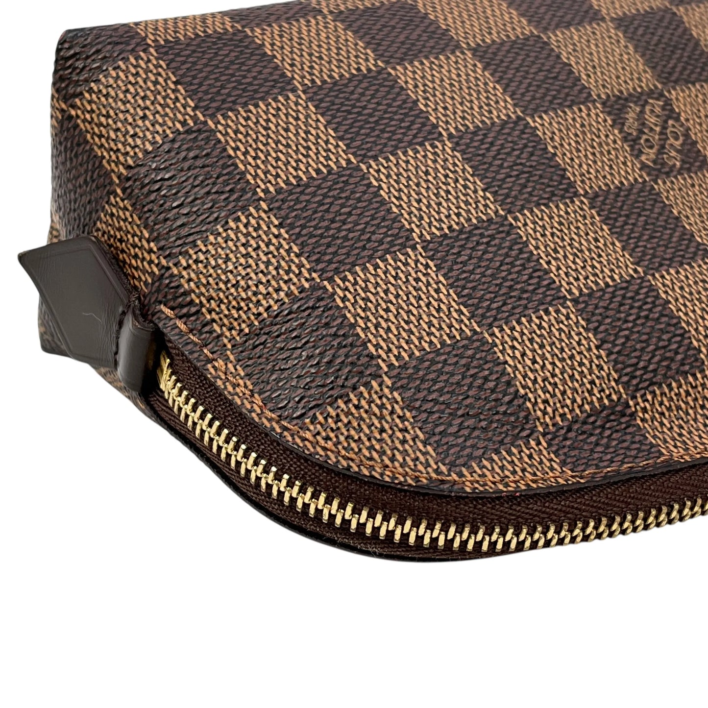 Louis Vuitton Damier Azur Pochette Cosmetic Pouch - Brown - SR4132
